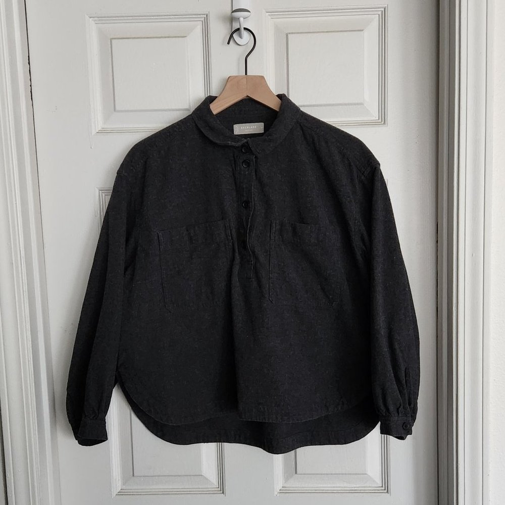 Everlane Organic Cotton Flannel Popover Shirt
